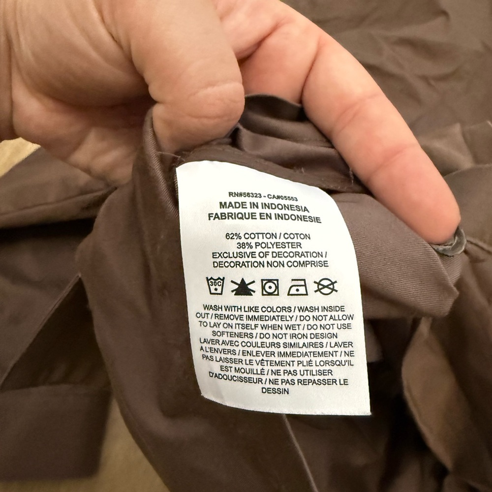 Nike Large M65 Essential Woven Jacket Pockets Zip Up Buttons Draw String - Picture 13 of 13